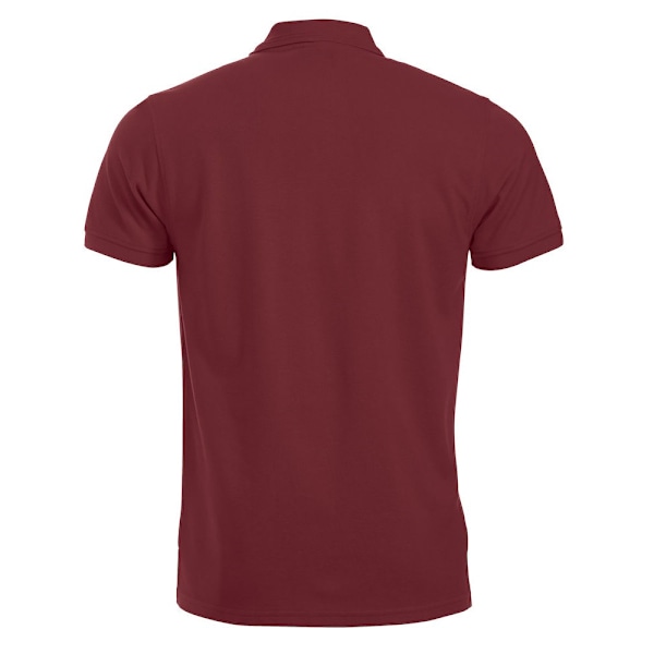 Clique Manhattan Pikétröja för Män L Burgundy Burgundy L