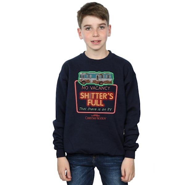 National Lampoon's Julfest Pojkar Ingen Ledighet Sweatshirt Navy Blue 12-13 Years