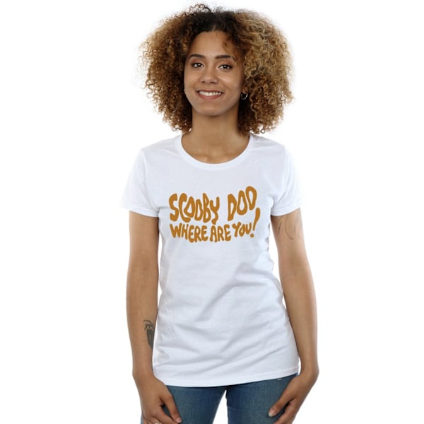 Scooby Doo Dam/Damer Var Är Du Spöklik Bomull T-shirt L White L