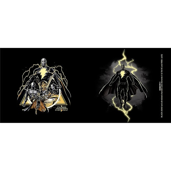 Black Adam Lightning Mug One Size Svart Black One Size