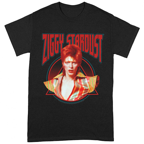 David Bowie Unisex Vuxen Ziggy Stardust T-Shirt 4XL Svart/Röd Black/Red 4XL