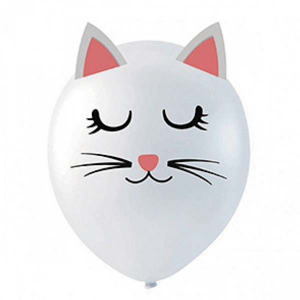 Globos Cat Balloon Arch Kit One Size Rosa/Vit Pink/White One Size
