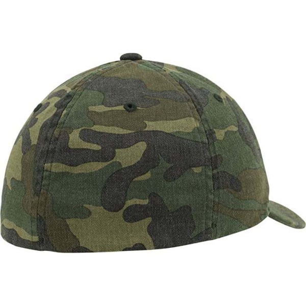 Flexfit Garment Washed Camo Baseball Cap (Pack med 2) L/XL Grön Green Camo L/XL