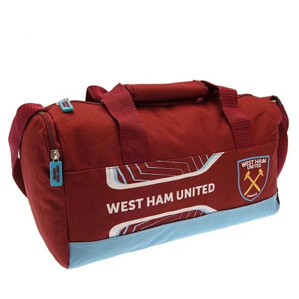 West Ham United FC Flash Duffel Bag One Size Claret Red/Sky Blu Claret Red/Sky Blue/White One Size