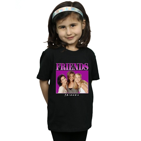 Friends Girls Monica Rachel Phoebe Homage Bomull T-shirt 12-13 Black 12-13 Years