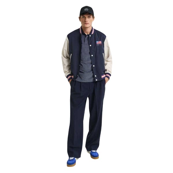 Gant Herr Regular Kortärmad Pikétröja L Blå Blue L