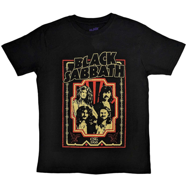 Black Sabbath Unisex Adult Est 1968 T-shirt XL Svart Black XL