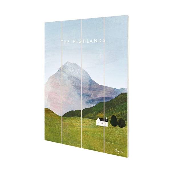Henry Rivers The Highlands Plaque 59cm x 40cm Multifärgad Multicoloured 59cm x 40cm