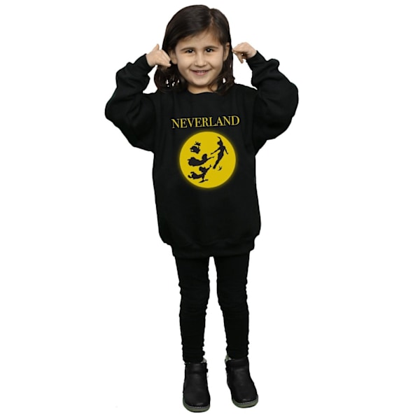 Disney Girls Peter Pan Moon Silhouettes Sweatshirt 5-6 år Blå Black 5-6 Years