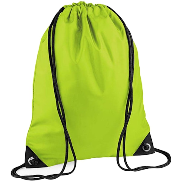 Bagbase Premium Gymsac Vattentät Väska (11 Liter) One Size Lime One Size