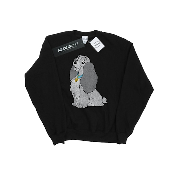 Disney Girls Lady And The Tramp Classic Lady Sweatshirt 5-6 År Black 5-6 Years