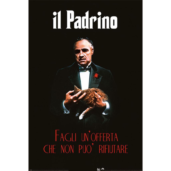 The Godfather Un Offerta Poster 91,5cm x 61cm Svart/Vit Black/White 91.5cm x 61cm