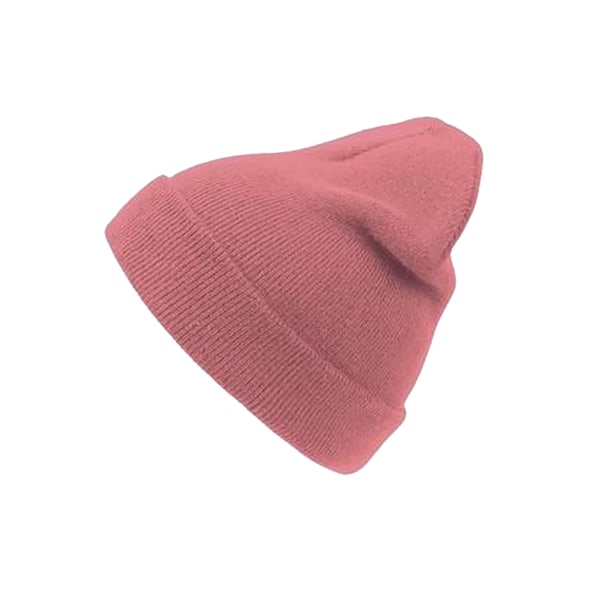 Atlantis Wind Double Skin Beanie Med Turn Up One Size Rosa Pink One Size