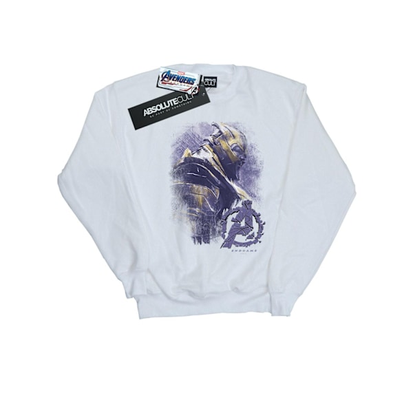 Marvel Mens Avengers Endgame Thanos Borstad Sweatshirt L Vit White L