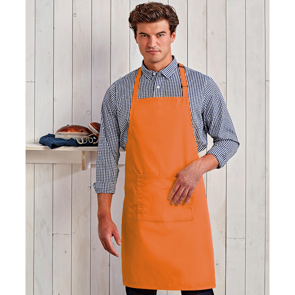 Premier Dam/Kvinnors Färger Bip Förkläde Med Ficka / Arbetskläder Terracotta One Size