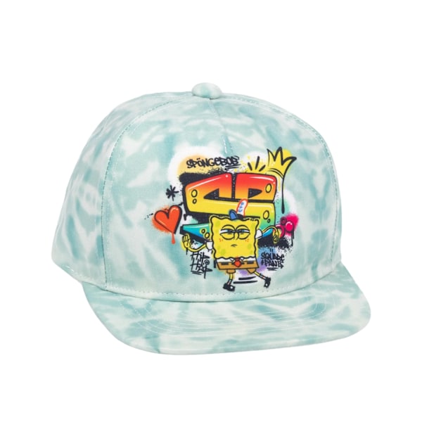 SpongeBob SquarePants Boys Tie Dye Snapback Cap One Size Blue Blue One Size