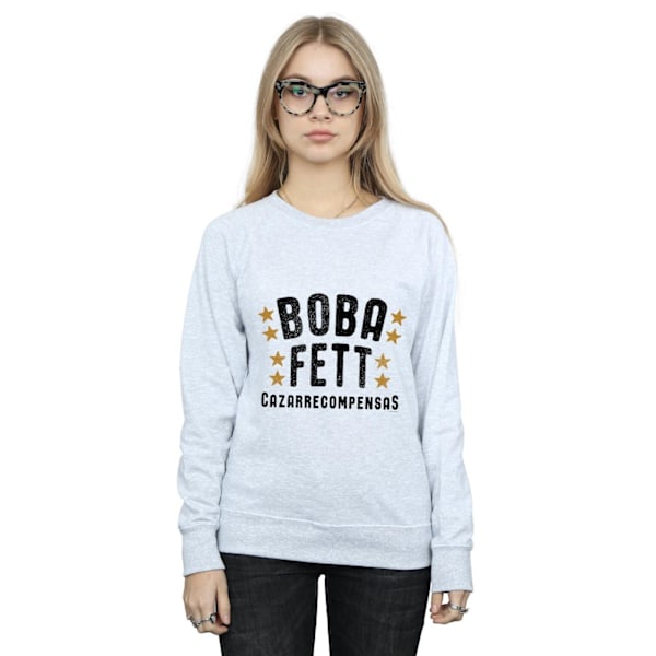 Star Wars Dam/Kvinnor Boba Fett Legends Tribute Sweatshirt XL Heather Grey XL