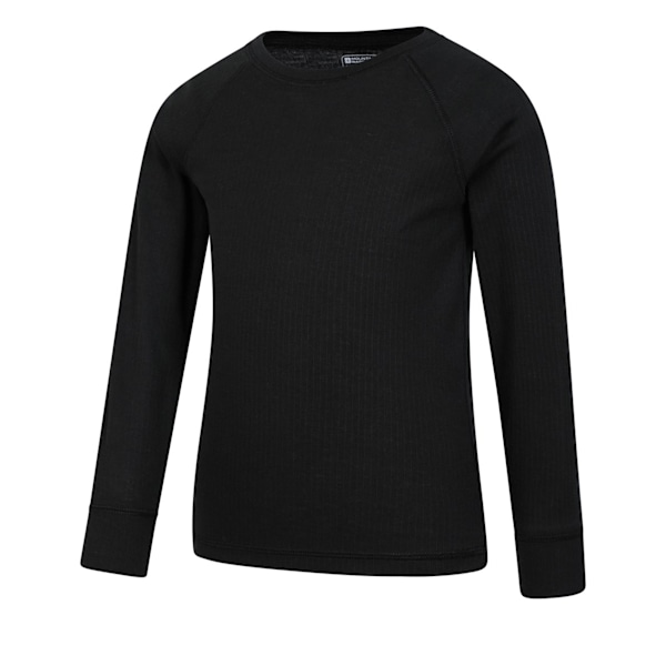 Mountain Warehouse Talus Rundhals Base Layer T-shirt för Barn Black 2-3 Years