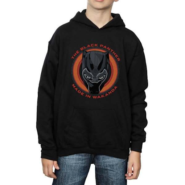 Marvel Boys Black Panther Made in Wakanda Röd Hoodie 5-6 År Black 5-6 Years