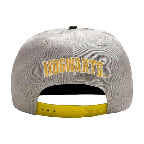 Harry Potter Hufflepuff Snapback Cap One Size Grå/Gul Grey/Yellow One Size
