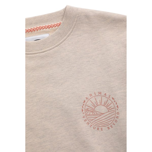 Animal Womens/Ladies Dakota Organic Sweatshirt 12 UK Ljus Beige Light Beige 12 UK