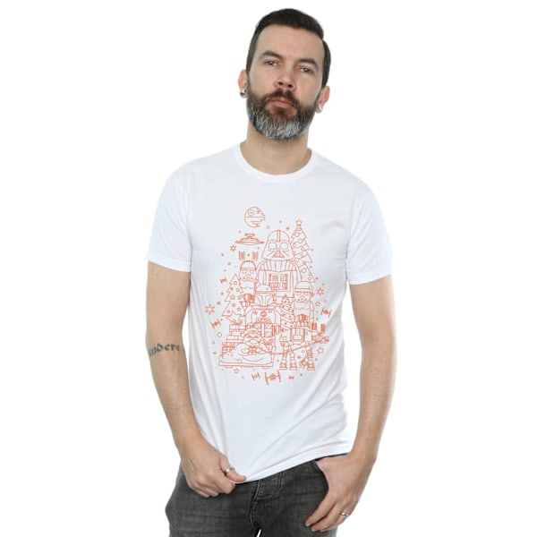Star Wars Empire Jul T-shirt 3XL Vit White 3XL