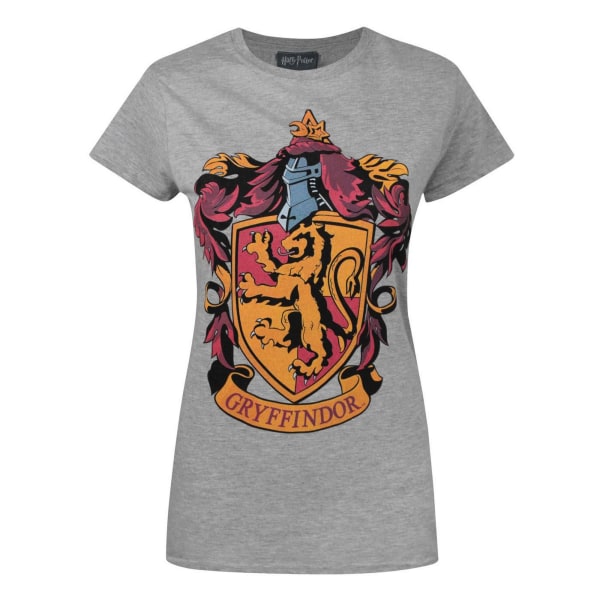 Harry Potter Gryffindor T-shirt för dam/dam L Grå Grey L