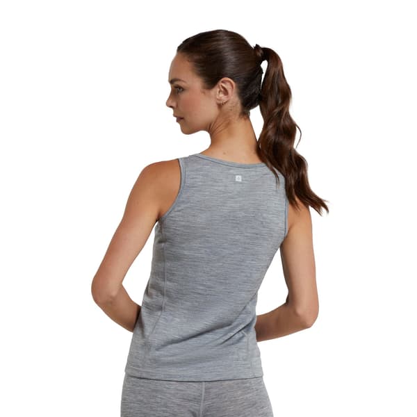 Mountain Warehouse Dam/Dam Merino Ull Cami Linne Topp 6 UK Light Grey 6 UK