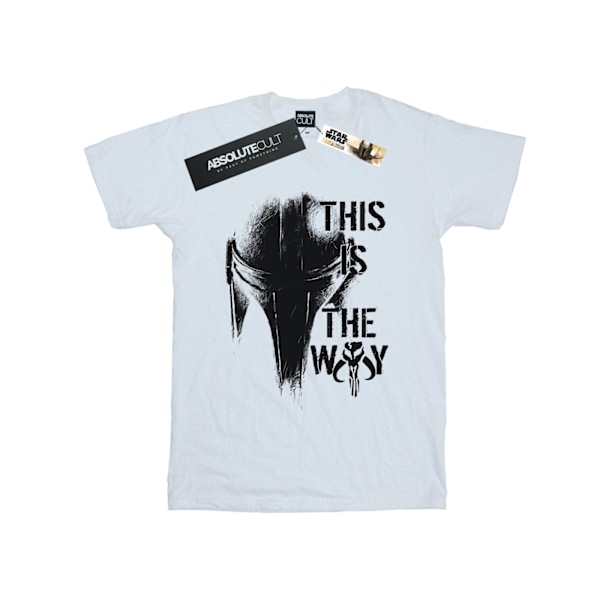 Star Wars The Mandalorian The Way T-shirt för pojkar, 3-4 år, vit White 3-4 Years