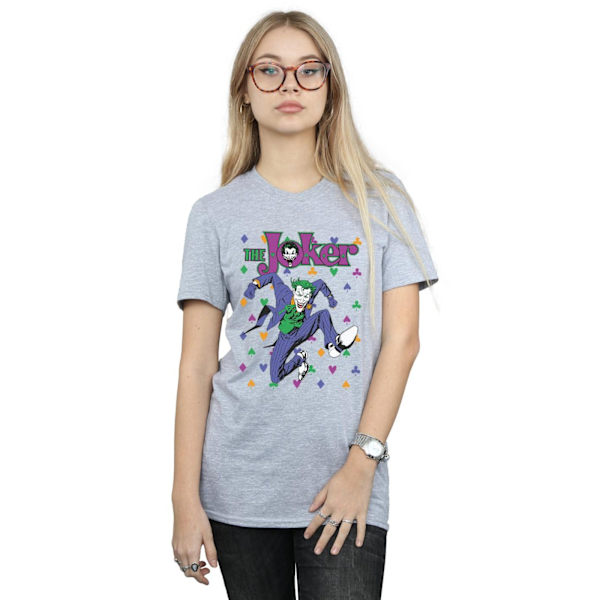 DC Comics Dam/Kvinnor Batman Joker Kort Jump Bomull Pojkvän Sports Grey M