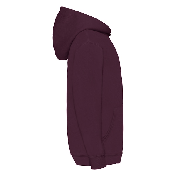 Fruit of the Loom Barnkläder/Barn Klassisk Huvtröja 7-8 Burgundy 7-8 Years