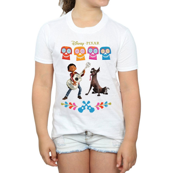 Coco Girls Miguel Logo Bomull T-shirt 9-11 år Vit White 9-11 Years