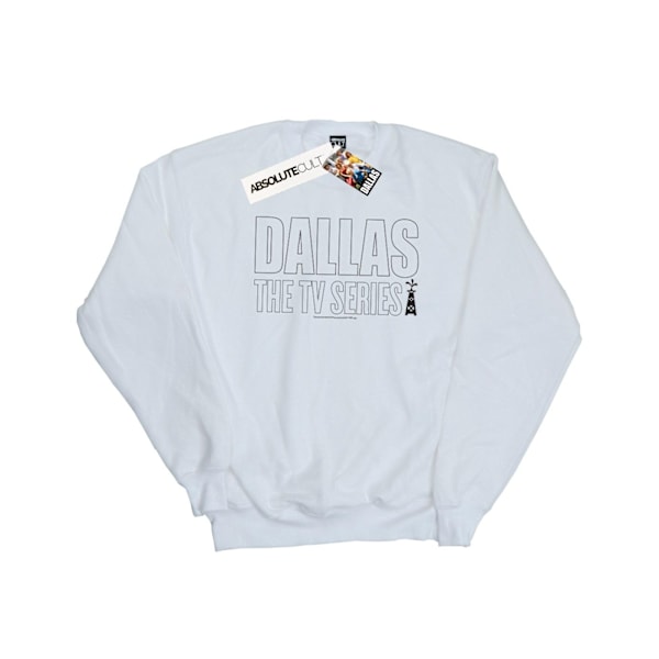 Dallas Dam/Kvinnor TV-serie Logotyp Sweatshirt XXL Vit White XXL