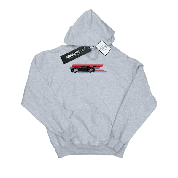 Disney Cars Jackson Storm Stripes Hoodie XL Sports Grey för män Sports Grey XL