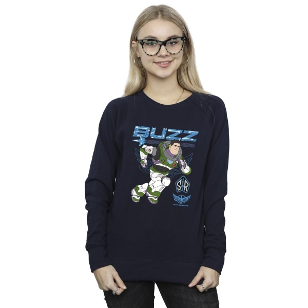 Disney Womens/Ladies Lightyear Buzz Run To Action Sweatshirt XL Navy Blue XL