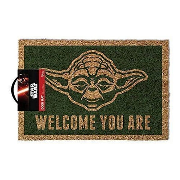 Star Wars Yoda Dörrmatta En Storlek Grön/Brun Green/Brown One Size