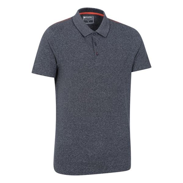 Mountain Warehouse Cordyline Texturerad Pikétröja Herr XL Marinblå Navy XL