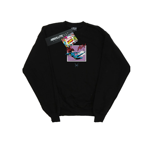 Marvel Comics Boys Black Widow Kick Frame Sweatshirt 7-8 år Black 7-8 Years