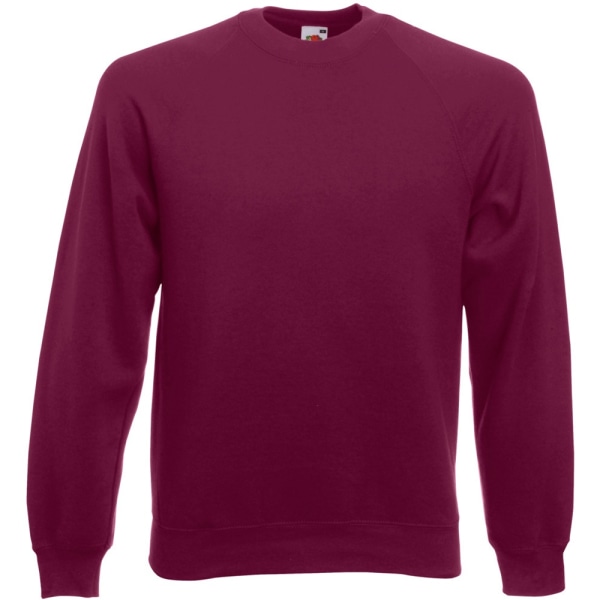 Fruit Of The Loom Herr Raglan Sleeve Belcoro® Sweatshirt S Burg Burgundy S