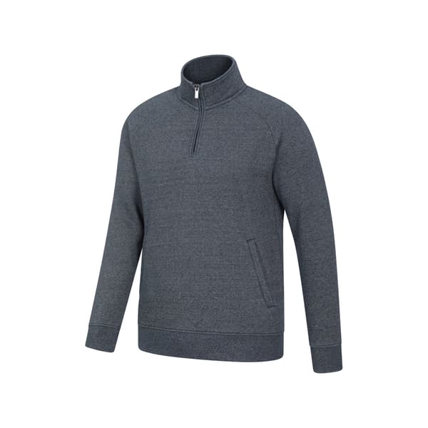 Mountain Warehouse Herr Bamburgh Half Zip Tröja L Marinblå Navy L