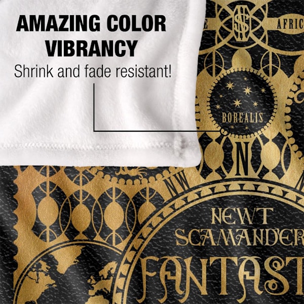 Fantastiska Vidunder Art Deco Filt One Size Flerfärgad Multicoloured One Size
