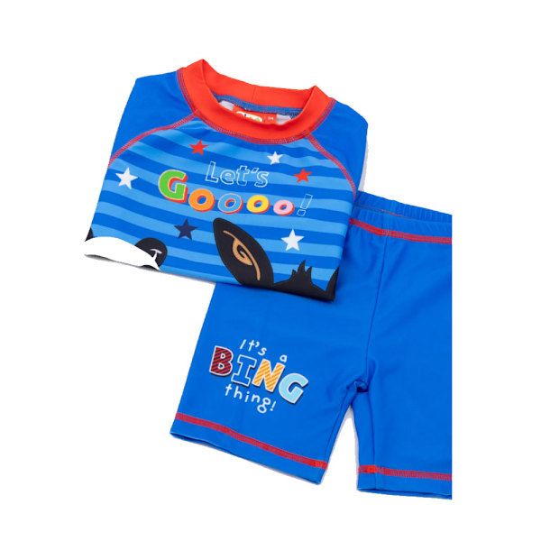 Bing Bunny Boys Pando Contrast Swim Set 12-18 Månader Blå/Röd/B Blue/Red/Black 12-18 Months