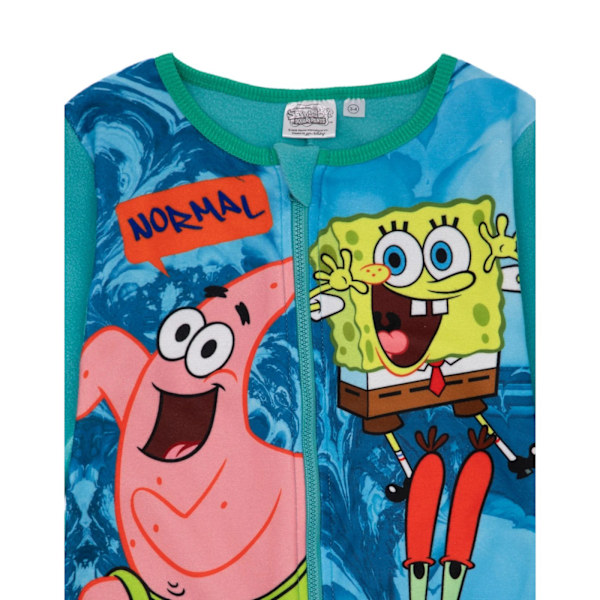 SpongeBob SquarePants Barnkläder/Barn Normal Is Boring All-In-On Blue 7-8 Years