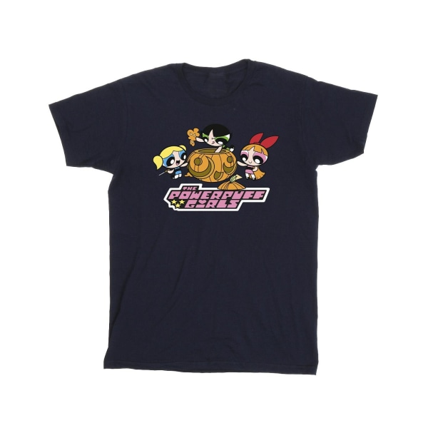 Powerpuff Girls Girls Girls Pumpkin Cotton T-Shirt 9-11 Ja Navy Blue 9-11 Years