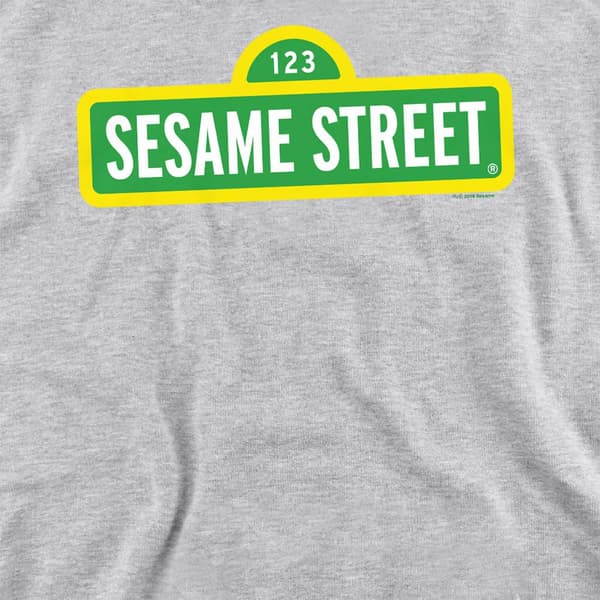Sesamgatan Unisex Vuxen Logotyp Tröja L Athletic Heather Athletic Heather L