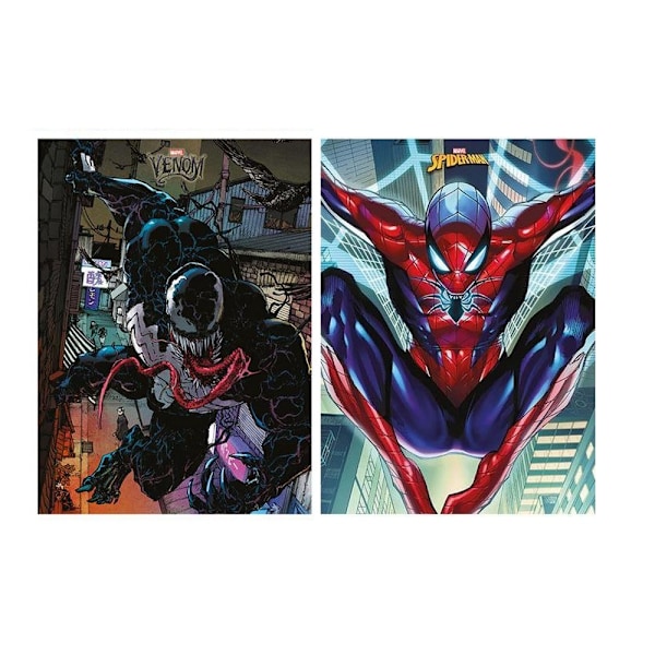 Spider-Man-affisch (2-pack) 38,2 cm x 3,7 cm x 3,7 cm Flerfärgad Multicoloured 38.2cm x 3.7cm x 3.7cm