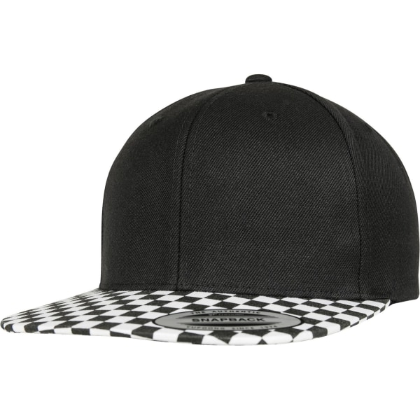 Flexfit By Yupoong Checkerboard Snapback Cap One Size Black/Whi Black/White One Size