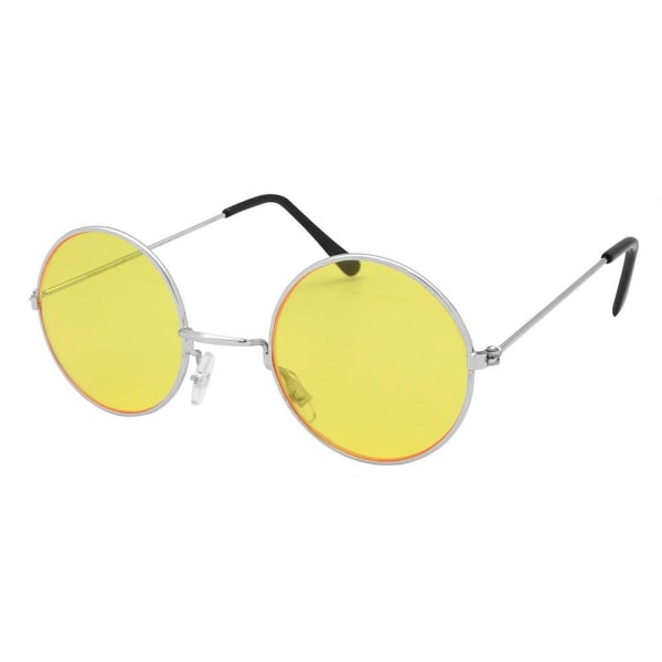Bristol Novelty Unisex glasögon för vuxna 60-talsstil One Size Gul Yellow One Size