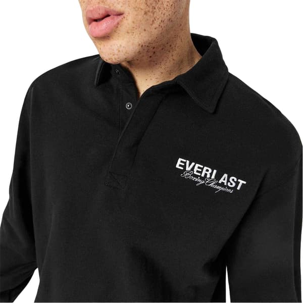 Everlast Herr Logotyp Långärmad Pikétröja S Svart Black S