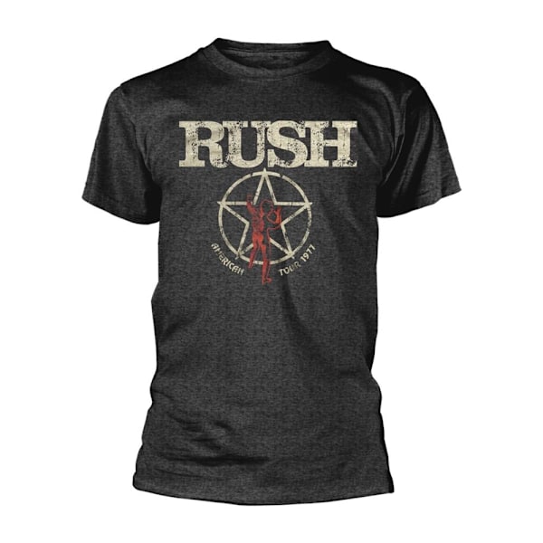 Rush Unisex Adult American Tour 1977 T-Shirt S Svart Black S